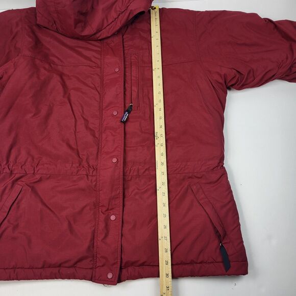 Patagonia Burgundy Ski Snowboarding Puffy Parka Vintage Jacket Size L - Picture 6 of 16